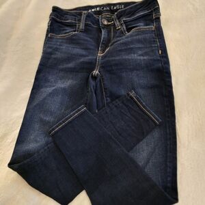 American Eagle Outfitters Dark Blue Skinny Jeans